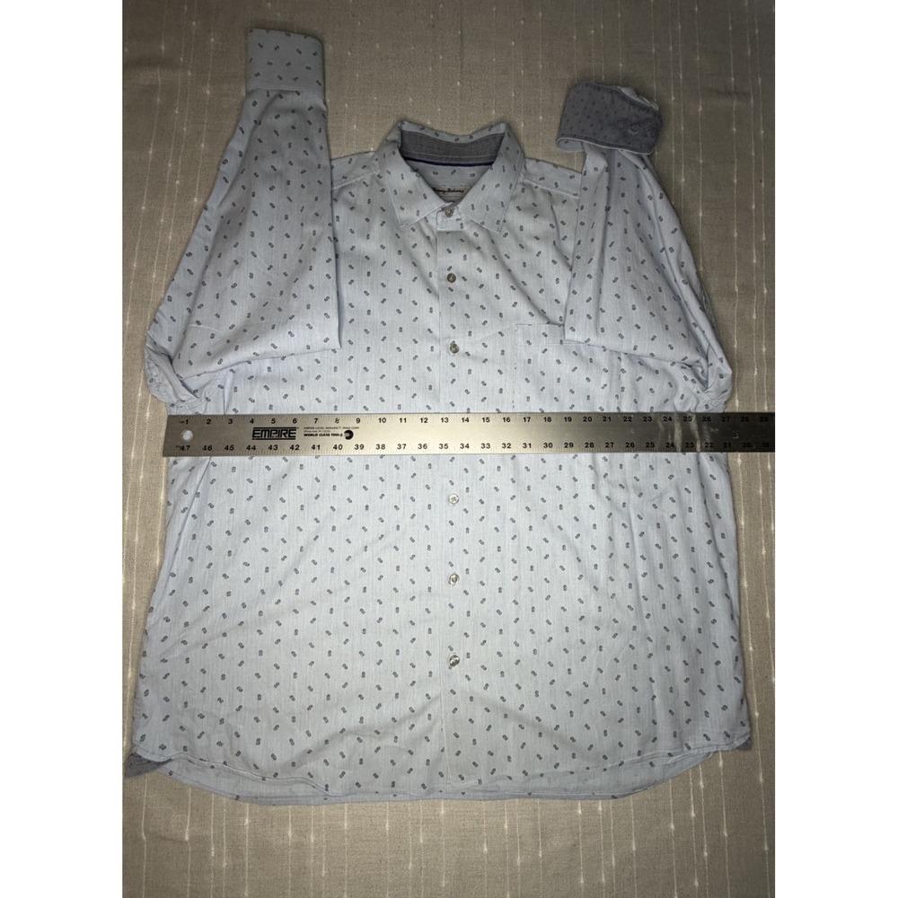 Tommy Bahama Mens Blue Button Up XL - Picture 5 of 5